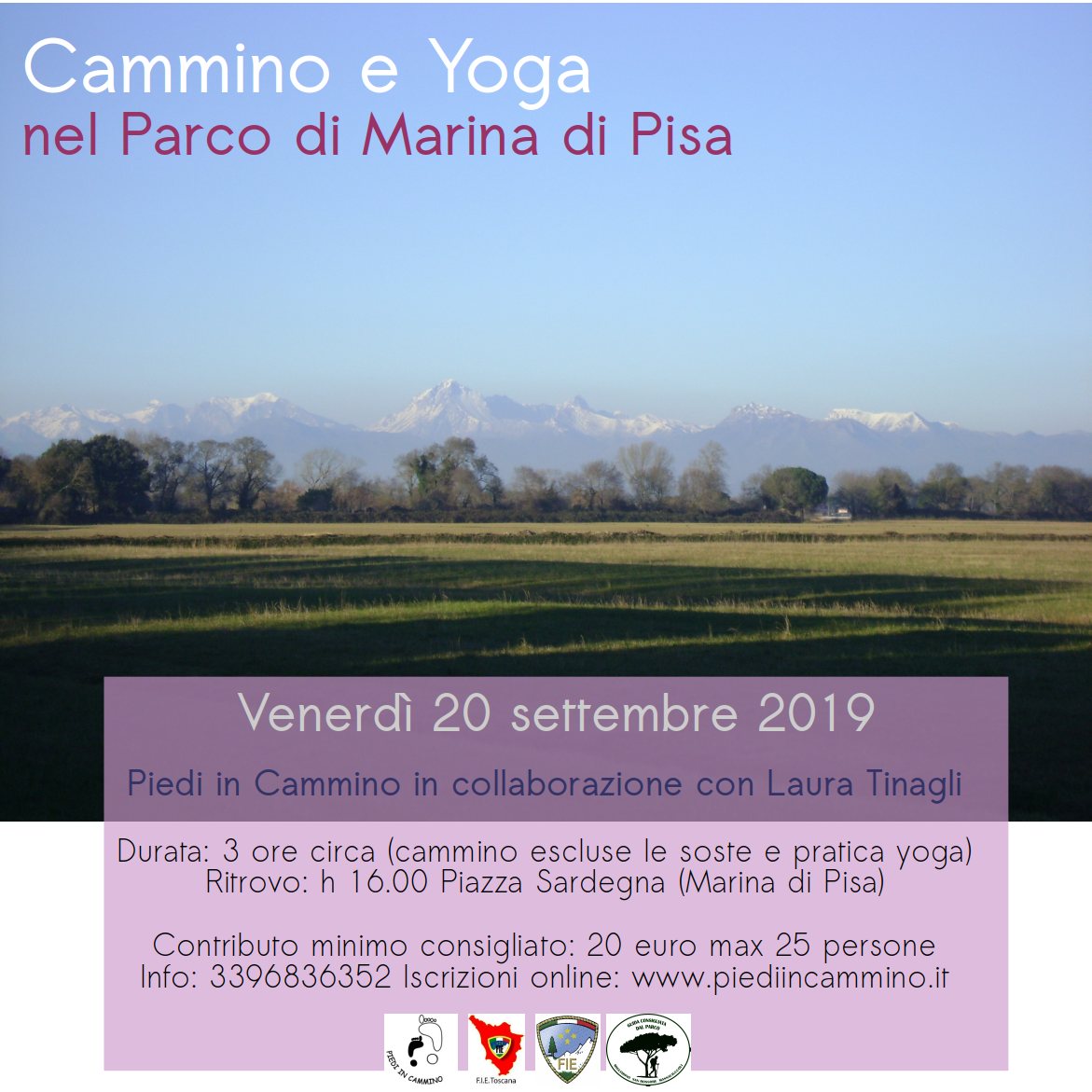 Cammino e Yoga nel Parco di Marina di Pisa