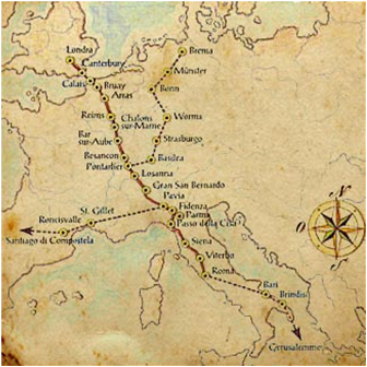 via francigena mappa