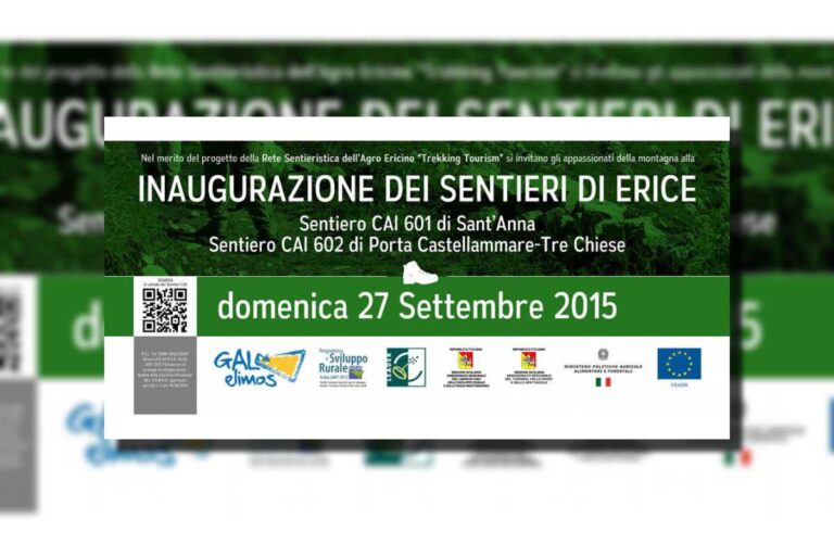 Primi sentieri CAI sulla montagna di Erice