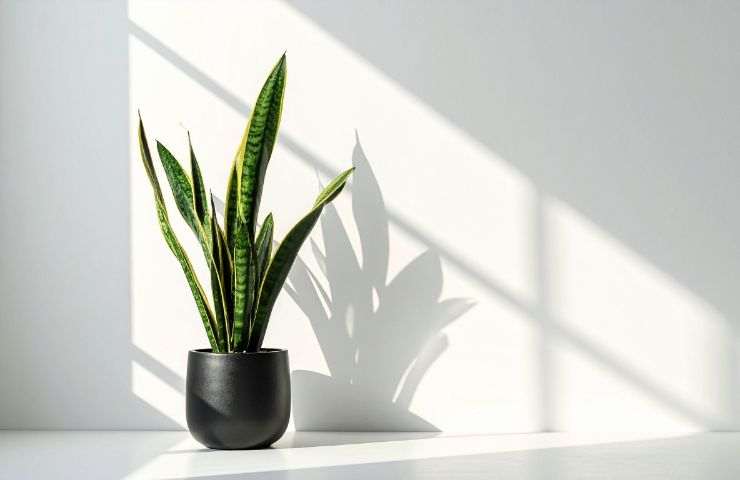 Pianta Sansevieria al sole