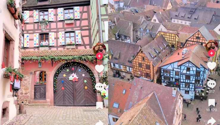 Villaggio con case colorate